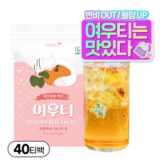 티트리트 차전자피 먹은 여우티 20개입, 2개, 1.55g