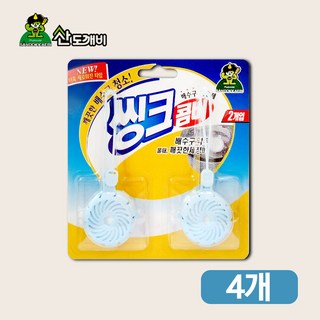 산도깨비 씽크콤비 배수구세정제, 20g, 4개