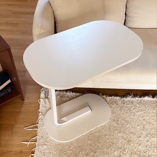 제이프랜 북유럽 감성 프리미엄 라운드 사이드 테이블 화이트 상품 이미지