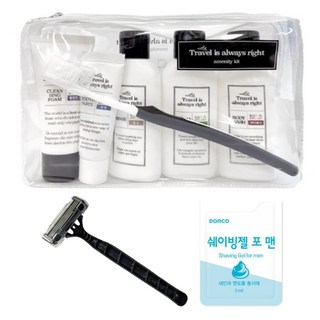 여행용 세면도구 휴대용 세트 7종 케라시스 클렌징폼, 1개, 20g