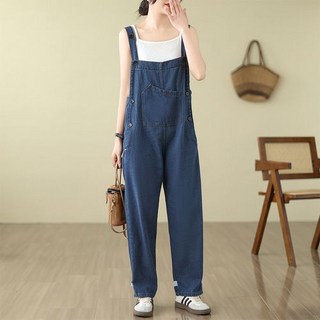 ZENCY젠시 샌더리 멜빵청바지