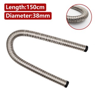 베바스토 에버스패커 히터용 100cm/150cm 22mm/24mm/38mm 직경 3 중 에어 디젤 배기 파이프, 1.5m 38mm, 1개