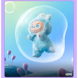 [중국 직송] 라부부 키링 인형 팝마트 마카롱 시리즈 인형 피규어 3세대 가방걸이 라부부/미니 키링 50개 증정 조기마감될 수 있음, 블루, 1개