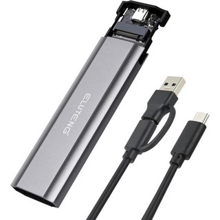 ELUTENG M.2 SSD 인클로저 NVME SATA 듀얼 프로토콜 하드 드라이브 알루미늄 USB 3.2세대 10Gbps 외장 NVMeUSB 리더 Max 4TB는 M 및 BM, ELUTENG M.2 NVME SATA SSD 인클로저, 1개
