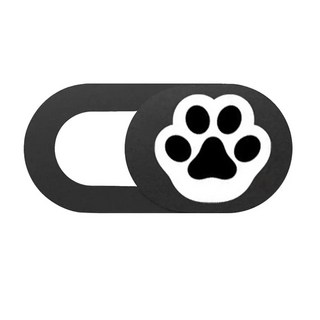 팬더 디자인 슬라이드 웹캠 커버 노트북 스마트폰 태블릿 프라이버시 보호용 렌즈 가림 커버, 발바닥2 3개