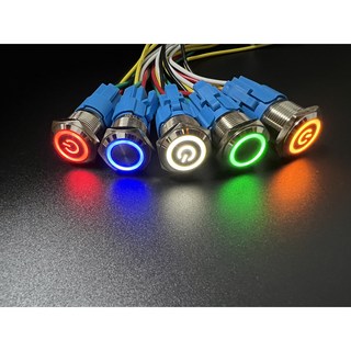 방수 16mm LED 크롬 푸쉬락 스위치 – AC 220V, 화이트, 1개 12볼트온도스위치 방수 16mm LED 크롬 푸쉬락 스위치 – AC 220V, 화이트, 1개 12볼트온도스위치