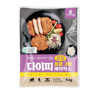 다이찌 베타믹스 표준2배형 5kg - 밧타믹스 돈까스 생선까스 규카츠 튀김옷 가루, 1개