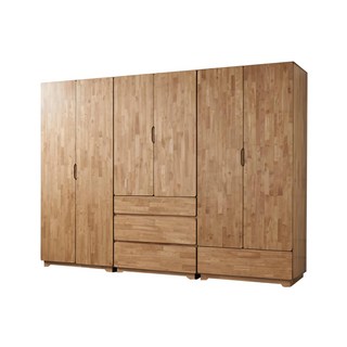 하프탑 고무나무 9자 6자 원목 장롱세트, 01. 6R / A세트, RUBBER WOOD 고무나무