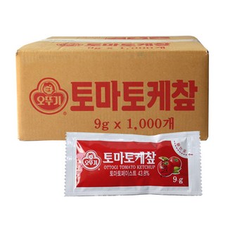 J1369/오뚜기 일회용 토마토케찹9g(1000개입) 1000개 9g 상품 이미지