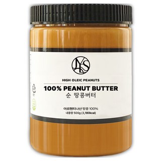 순 땅콩버터 100% 무첨가 500g 1개 상품 이미지