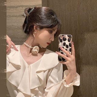 루메코23 여성 러플 프릴소매 블라우스 T72