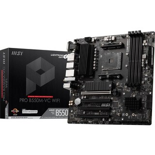 고사양 MSI B550M PRO-VDH WiFi ProSeries 마더보드AMD AM4 DDR4 PCIe 4.0 SATA 6Gb/s M.2 USB 3.2 Gen 1 Wi-Fi D-, [03] PRO B550M-VC 와이파이