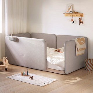 [일룸] 쿠시노 코지 범퍼형 저상형침대(SS) 올인원 패키지, 2Z2(핑크 블리스)