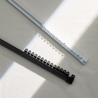 홈드레브 저소음 암막 커튼레일, 화이트