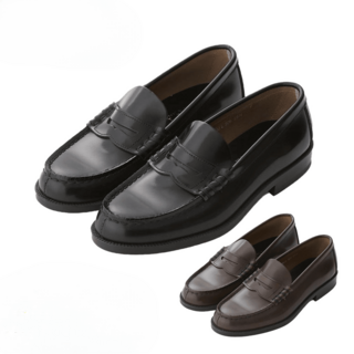 하루타 HARUTA 906 남성 발볼넓은 천연가죽 로퍼 블랙 브라운 3E