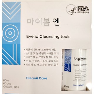 [약국정품] 마이봄엔 마이봄앤 눈꺼플 청결제 스프레이 60ml 눈세척 다래끼, 2개