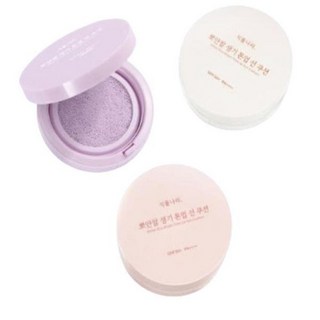 식물나라 뽀얀쌀 생기 톤업 선쿠션 본품 15g+리필 15g / 02 생기 피치 x2SET_code5050, 2세트