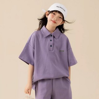 Tooliva 여름 여아 주니어 상하복 세트 캐주얼 통기성 운동복