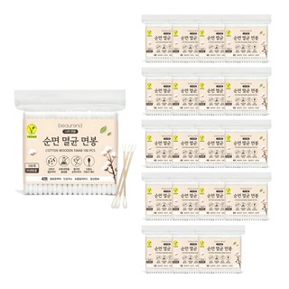 뷰렌드 비건 멸균 나무 면봉, 100개입, 20개