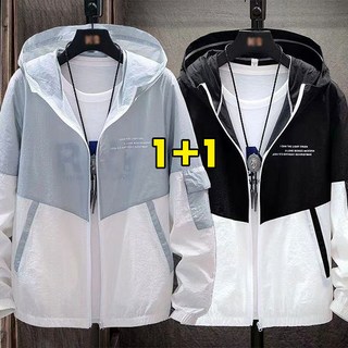 1+1 남성 자외선차단 바람막이 점퍼