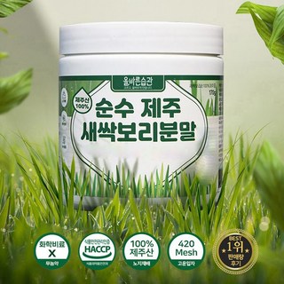 자연밭담 순수 제주 새싹보리 분말 에어분쇄, 170g, 2개