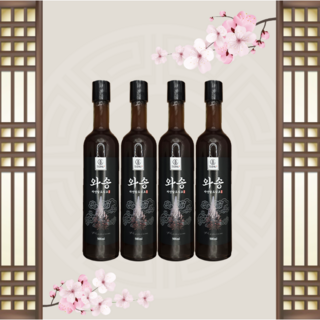 [와송식초] 2000ml 자색토종와송 자연발효 6년숙성 마시는 식초, 1세트, 2L