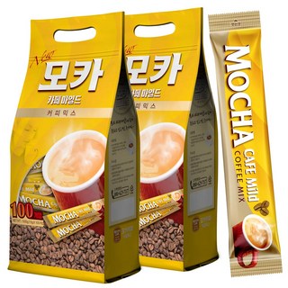 믹스 커피 모카 카페 마일드 100T 2개, 1.3kg, 100개입