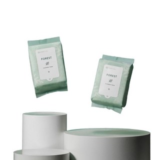 [1+1]포레스트 클렌징티슈 30매 약산성 / 여행용 / 저자극, 2개, 30매입
