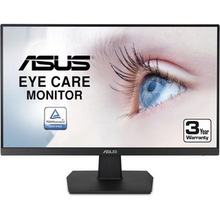 ASUS 24인치(23.8인치) 1080P 아이 케어 모니터(VA24EHF) - IPS 풀 HD 프레임리스 100Hz 1ms 어댑티브-싱크 업무 및 게임용 로우 블루, 75hz Frameless