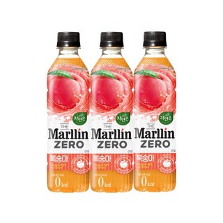자연은 더말린 제로 복숭아, 500ml, 10개