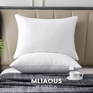 MLIAOUS 베개 진드기방지 항균 호텔 베개솜 배개 배게솜 베게 (40X60 50X70)숙면, 흰색, 1개
