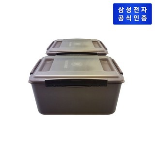 매장정품삼성전자 안심 김치통 10L 2개 S-100S02 (김치플러스 RQ33* 상칸) 32645, 매장정품삼성전자 안심 김치통 10L 2개 S-100S0