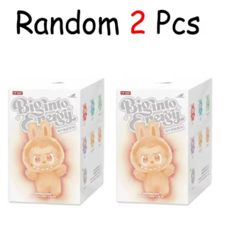 [1+1 당일출고] 워니미니 3세대 라부부 인형 키링 팝마트 마카롱 시리즈 피규어 랜덤 2PCS, 2개