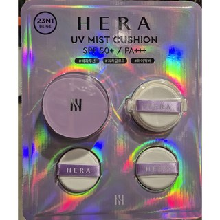 헤라 UV 미스트 15gx2 [본품+리필+퍼프] 쿠션 파운데이션 15g, 23N1베이지, 2개