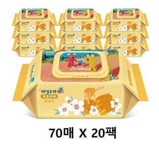 페넬로페 프르미에 마누카 유아물티슈 캡형 70gsm, 70g, 70매, 2개