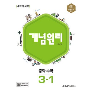 개념원리 중학 수학 3-1 (2023년), 비닐커버 책표지 함, 중등3학년 수력충전개념총정리