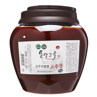 옥당고을 순우리찹쌀고추장, 3kg, 1개