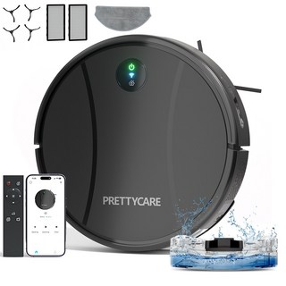 프리티케어 스마트 물걸레 로봇청소기 블랙, C2 Black