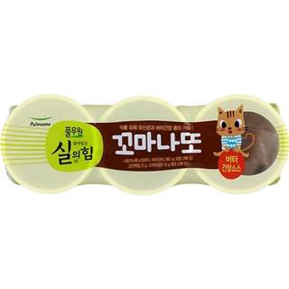 풀무원 살아있는 실의 힘 꼬마나또 버터간장소스, 3개, 89.7g