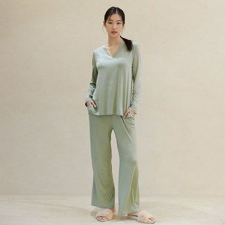 허비쉬 잠옷 V넥 와이드 세트