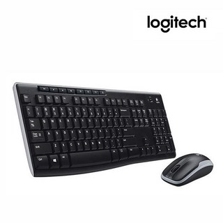 로지텍 키보드 + 마우스 세트, MK270R, BLACK(블랙), 일반형