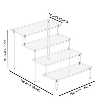 아크릴형받침대아크릴 계단식 진열대 피규어 장식품제이앤씨 아크릴 피규어 아크릴 장식장, 1개 전시