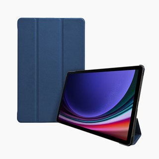 삼성 갤럭시탭 S10 plus 플러스 12.4인치 3단 북커버 케이스 SM-X820 X826, 블랙, 1개