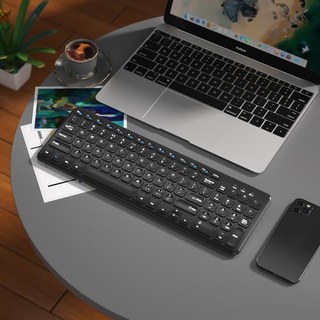 패셔너블 키보드 및 마우스 세트 무선 PC 게이머 초박형 사무실 인체공학적 키패드 퍼플, 03 Black Keypad Only, 한개옵션1, 한개옵션2