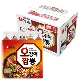 오징어짬뽕 124g, 40개 대표 이미지 - 짬뽕라면 추천