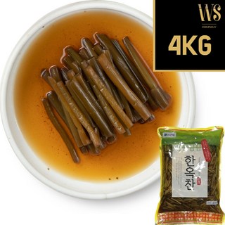 [옛한옥] 간장마늘쫑지 4kg 가정용 대용량 업소용 박스포장, 1개