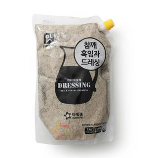 [먹깨비네] 아워홈 참깨흑임자드레싱 2kg 대용량드레싱, 1개