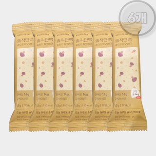 솔직단백바 저당 솔티드피넛버터 6개 맛있는 단백질바, 45g