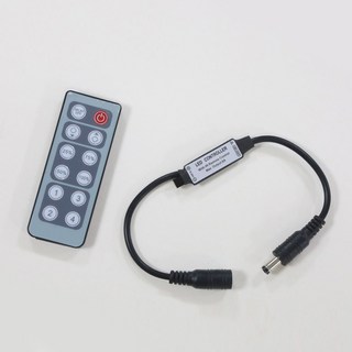 어댑터 연결용 디머 리모컨 led 밝기조절 전원 조광기 디밍 컨트롤러, 1개