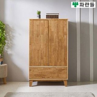 브휘트 1단서랍 원목옷장 입본장 900 키큰 싱글 서랍형, 월넛
